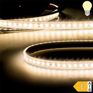LED Strip Konstantstrom IP68 24V 12W/m 120 LED/m 15m selbstklebend warmweiß
