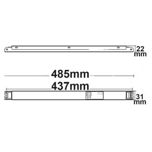 LED PWM-Trafo 24V/DC, 0-75W, 1 Kanal, Push/DALI dimmbar