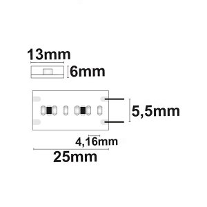 LED Strip 24V IP67 240 LED/m 5m selbstklebend neutralweiß