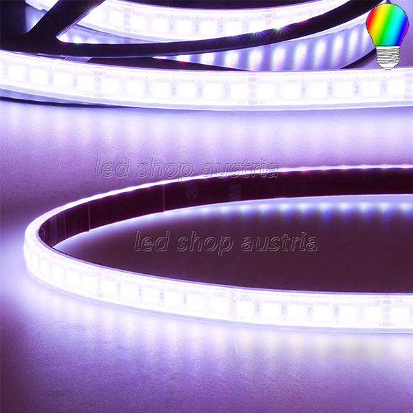 LED Strip RGB 24V IP67 120 LED/m 10m selbstklebend