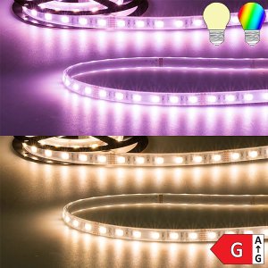 LED Strip RGB+WW 24V IP67 60 LED/m 5m selbstklebend