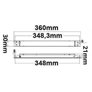 LED PWM-Trafo 24V/DC, 0-100W, slim, Push/DALI dimmbar