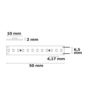 LED Strip Linear 48V IP20 240 LED/m 30m selbstklebend neutralweiß