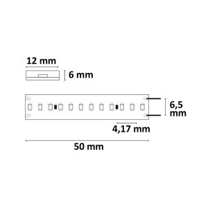 LED Strip Linear 48V IP68 240 LED/m 30m selbstklebend neutralweiß