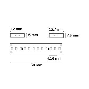 LED Strip Linear 48V IP68 240 LED/m 30m selbstklebend grün