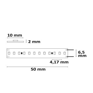 LED Strip Linear 48V IP20 240 LED/m 20m selbstklebend warmweiß