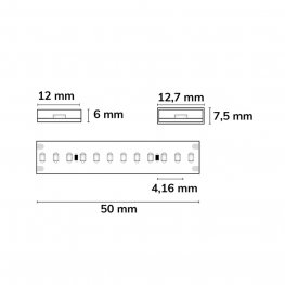 LED Strip Linear 48V IP68 239 LED/m 20m selbstklebend neutralweiß