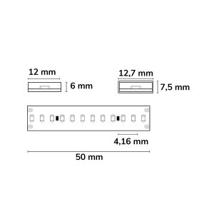 LED Strip Linear 48V IP68 239 LED/m 20m selbstklebend neutralweiß