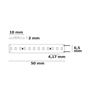LED Strip Linear 48V IP20 240 LED/m 5m selbstklebend warmweiß