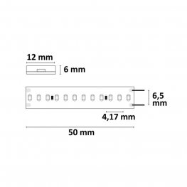 LED Strip Linear 48V IP68 240 LED/m 5m selbstklebend neutralweiß