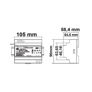 LED Hutschienen Netzteil 150W 48V DC