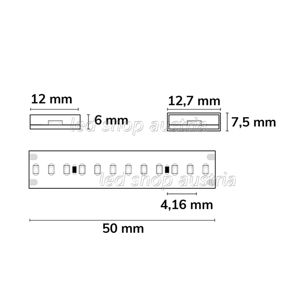 LED Strip Linear 48V IP68 240 LED/m 5m selbstklebend pink