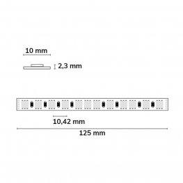 LED Strip Linear RGB+WW 48V IP20 96 LED/m 20m selbstklebend