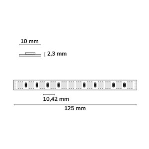 LED Strip Linear RGB+WW 48V IP20 96 LED/m 20m selbstklebend