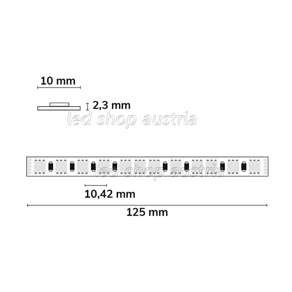 LED Strip Linear RGB+WW 48V IP20 96 LED/m 20m selbstklebend
