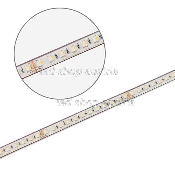 LED Strip RGB+WW 48V IP68 96 LED/m 20m selbstklebend