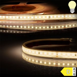 LED Strip 24V IP68 160 LED/m 5m selbstklebend warmweiß