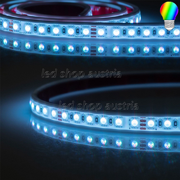 LED Strip AQUA RGB 24V IP68 120 LED/m 5m selbstklebend
