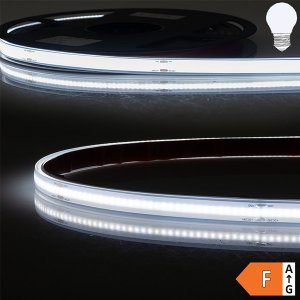 LED COB Strip 24V IP68 480 LED/m 5m selbstklebend kaltweiß