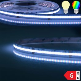 LED COB Strip RGB+WW 24V IP68 896 LED/m 5m selbstklebend