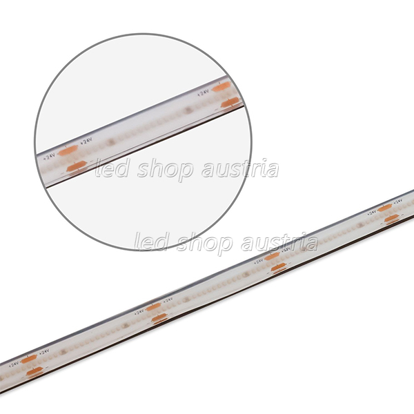 LED COB Strip bis 100°C 24V 480 LED/m 5m selbstklebend warmweiß
