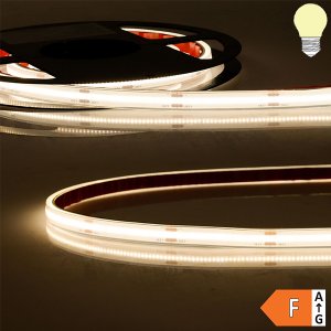 LED COB Strip bis 100°C 24V 480 LED/m 5m selbstklebend warmweiß