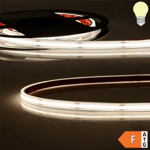 LED COB Strip bis 100°C 24V 480 LED/m 5m selbstklebend warmweiß