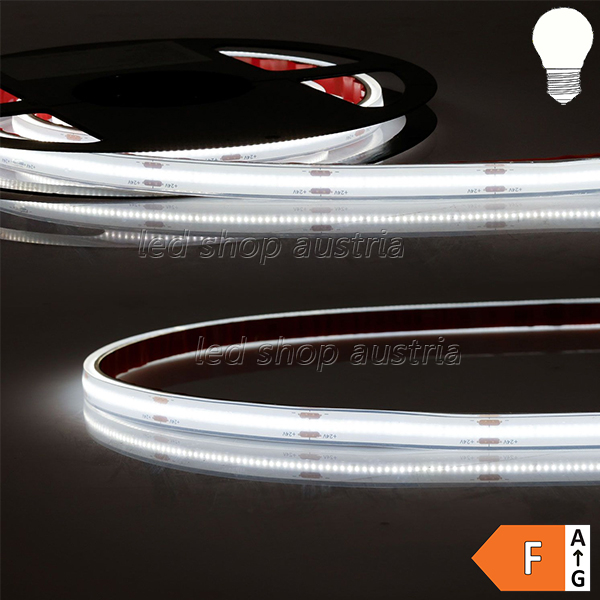 LED COB Strip bis 100°C 24V 480 LED/m 5m selbstklebend neutralweiß