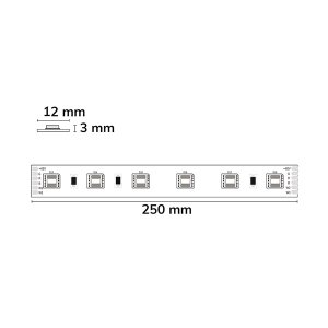 LED Strip Linear RGB+CCT 48V IP20 60 LED/m 10m selbstklebend
