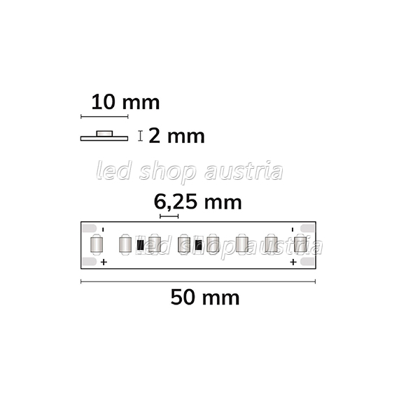 LED Strip Linear 48V IP20 160 LED/m 10m selbstklebend neutralweiß