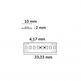 LED Strip Linear 48V IP20 240 LED/m 5m selbstklebend warmweiß 3000K
