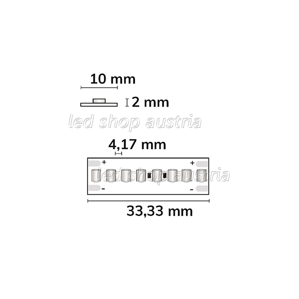 LED Strip Linear 48V IP20 240 LED/m 5m selbstklebend warmweiß 3000K