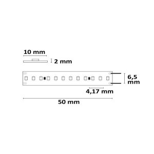 LED Strip Linear 48V IP20 240 LED/m 30m selbstklebend warmweiß