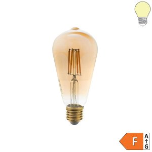 E27 LED ST64 Glühfadenbirne Vintage 700 Lumen 8W