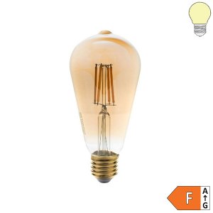 E27 LED ST64 Glühfadenbirne Vintage 540 Lumen 6W warmweiß