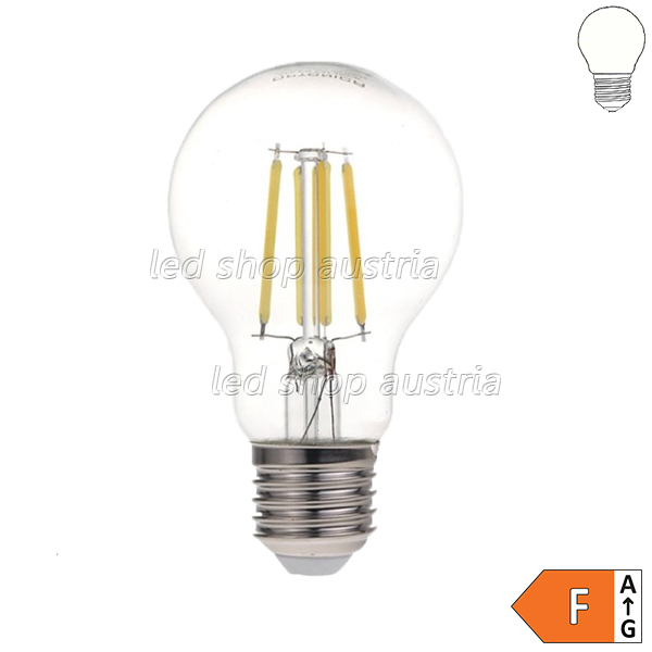 E27 A60 LED Glühfadenbirne 630 Lumen 6W neutralweiß