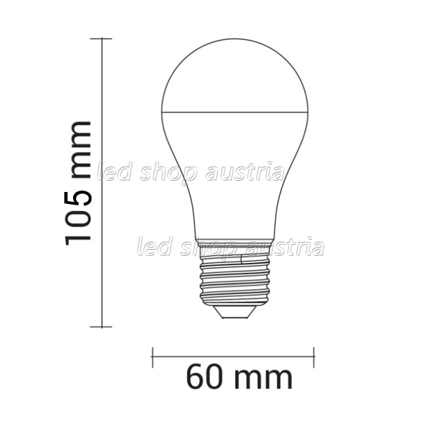 E27 A60 LED Glühfadenbirne 810 Lumen 8W kaltweiß