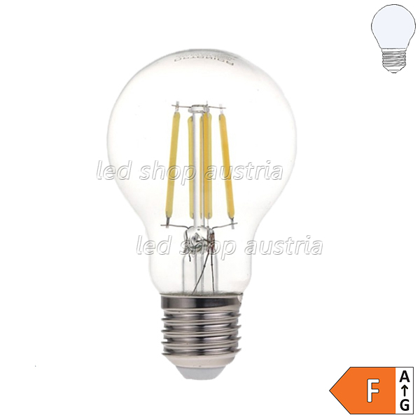 E27 A60 LED Glühfadenbirne 810 Lumen 8W kaltweiß