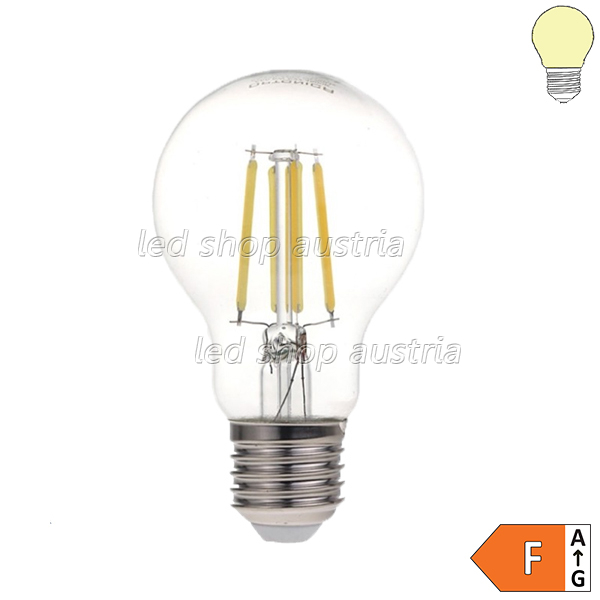 E27 A60 LED Glühfadenbirne 810 Lumen 8W warmweiß