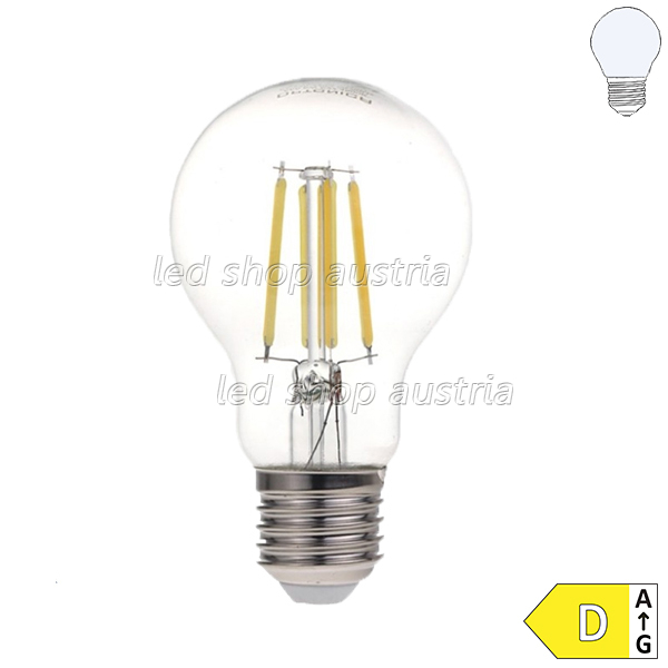 E27 A60 LED Glühfadenbirne 1350 Lumen 10W kaltweiß