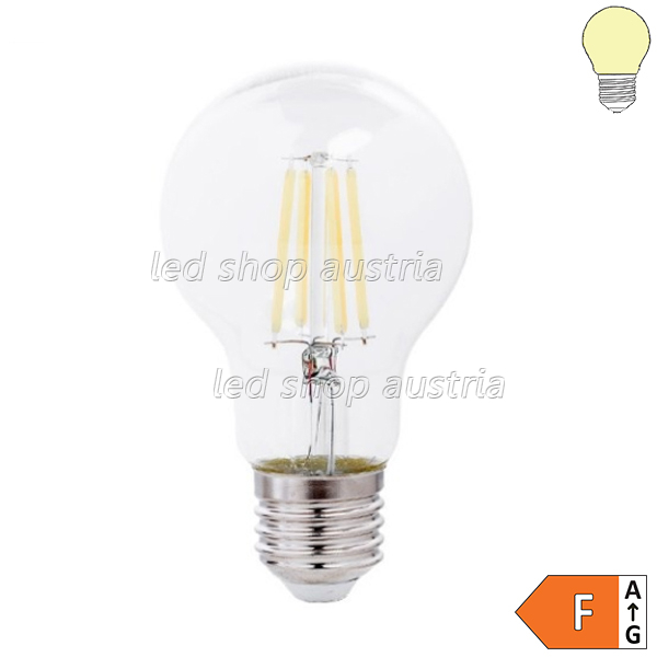 (Bild für) E27 A60 LED Glühfadenbirne 810 Lumen 8W "dimmbar" warmweiß