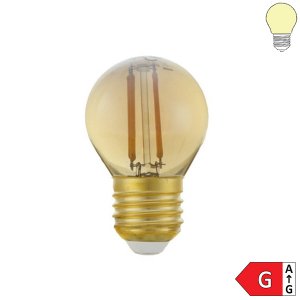E27 LED G45 Glühfadenbirne Vintage 350 Lumen 4W "dimmbar" warmweiß