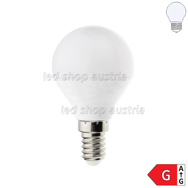E14 G45 LED Birne 450 Lumen 5,5W kaltweiß