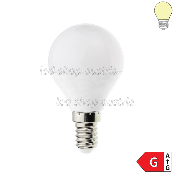 E14 G45 LED Birne 450 Lumen 5,5W warmweiß
