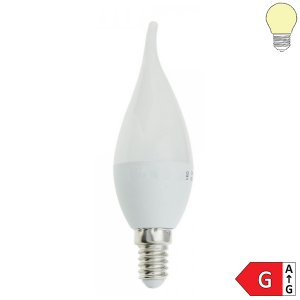 LED E14 Windstoßkerze 5,5W Kunststoff warmweiß