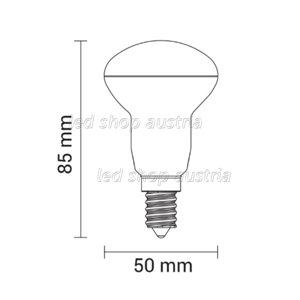 E14 LED Spot R50 480 Lumen 6W kaltweiß