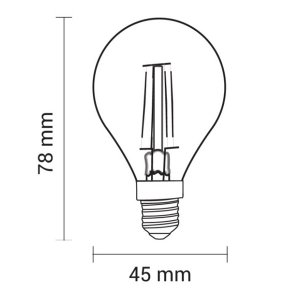 E14 LED Vintage Glühfaden- Birne 4W warmweiß