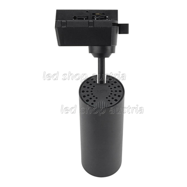 12W LED 1 Ph. Schienenstrahler schwarz warmweiß