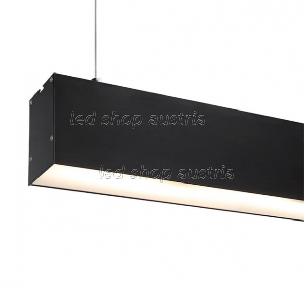 SET: LED Aufbau- Hängeprofil Suspend_2 2000mm schwarz
