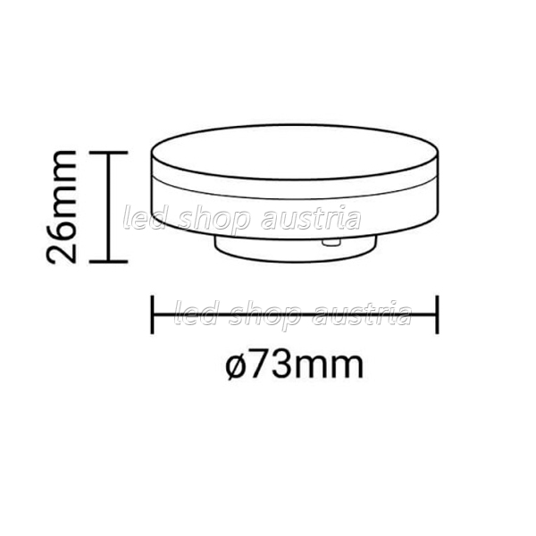 GX53 LED Leuchtmittel 560 Lumen 7W kaltweiß